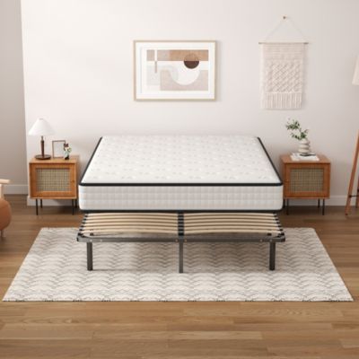 Ensemble Matelas en mousse + Sommier à Lattes 140x190cm, Epaisseur du Matelas 22cm