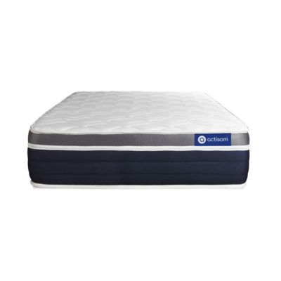 Ensemble - Matelas Latex et mémoire de forme 26cm d'épaisseur - 7 zones de confort - Confort mi ferme - Sommier tapissier en kit