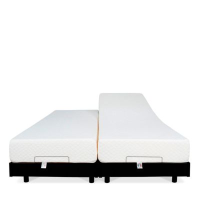 Ensemble Matelas Mousse Accueil Mémoire de forme + Sommier électrique Flex 70x190 cm