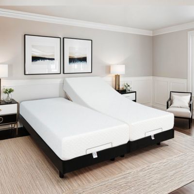 Ensemble Matelas Mousse Accueil Mémoire de forme + Sommier électrique Flex 70x190 cm