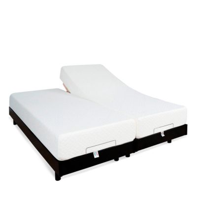 Ensemble Matelas Mousse Accueil Mémoire de forme + Sommier électrique Flex 70x190 cm