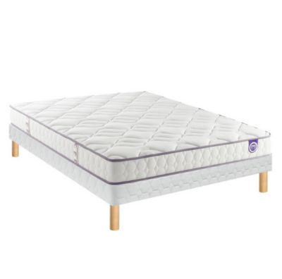 Ensemble Merinos HAPPY LIT + Sommier Twist + Pied 120x200 Latex