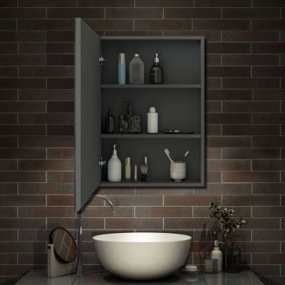 Ensemble meuble de Salle de Bain Suspendu 120cm avec lavabo à poser + Colonne + Armoire salle de bain avec miroir