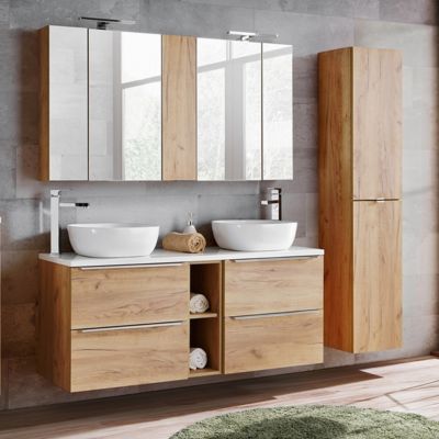 Ensemble Salle De Bain Vintage – Orange – Plexi – Occasion (état Correct)