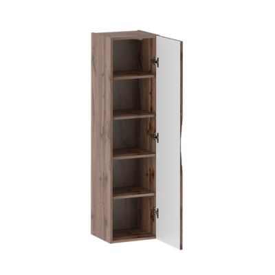 Ensemble meuble double vasque 140cm 2 niches et colonne Tao Bois