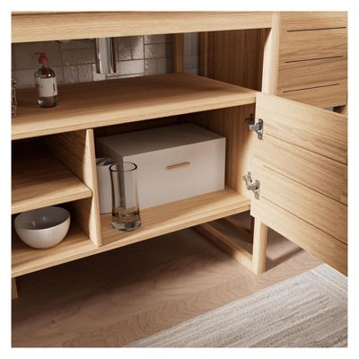 Ensemble meuble double vasque ATOLL 140 cm + Vasques + Robinets + Miroir + Colonne
