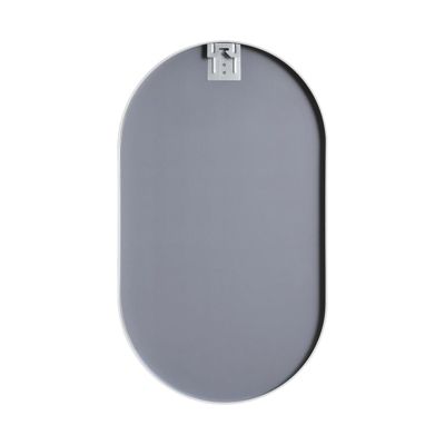 Ensemble meuble lave-mains décor chêne FRAME + robinet + miroir