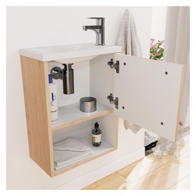 Ensemble meuble lave-mains NIKA + robinet