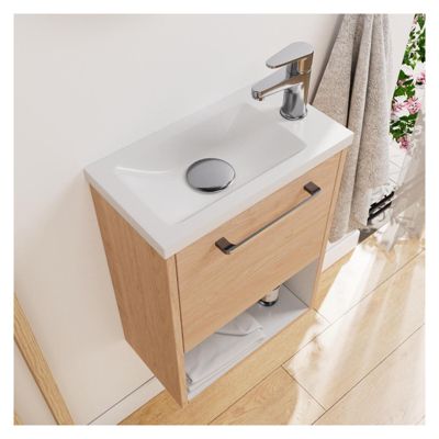 Ensemble meuble lave-mains NIKA + robinet