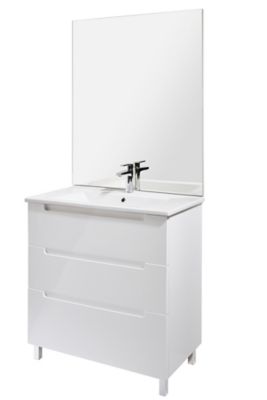 Ensemble Meuble A Poser Blanc Trio Castorama