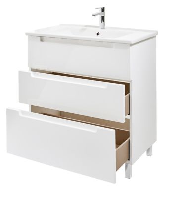 Ensemble Meuble A Poser Blanc Trio Castorama