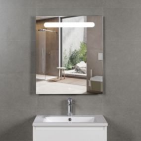 Ensemble Meuble prémonté 60 bois-Vasque céramique-Miroir RIMA - bain-bain