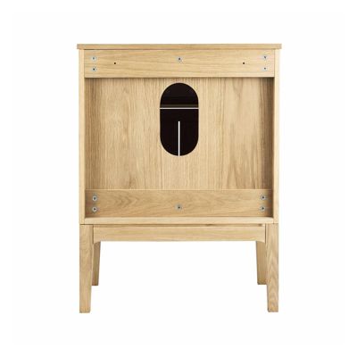 Ensemble meuble simple vasque 60 cm chêne    + vasque ALASKA