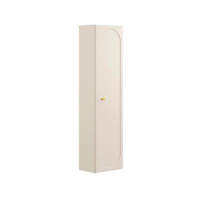 Ensemble meuble simple vasque encastree 80cm et colonne Sanae Beige sable