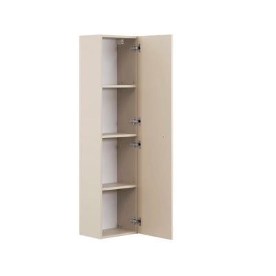 Ensemble meuble simple vasque encastree 80cm et colonne Sanae Beige sable