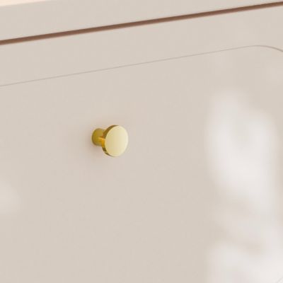 Ensemble meuble simple vasque encastree 80cm et colonne Sanae Beige sable