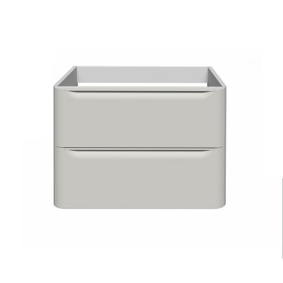 Ensemble meuble sous vasque cachemire + plan vasque en résine blanc L.80,4 cm GoodHome Nevado