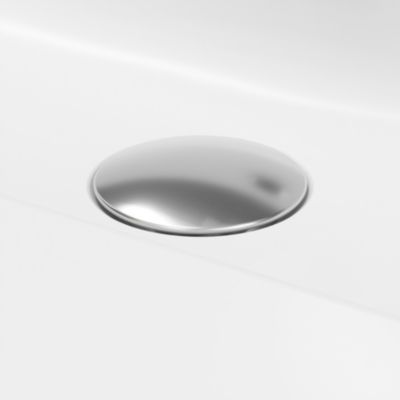 Ensemble meuble sous vasque cachemire + plan vasque en résine blanc L.80,4 cm GoodHome Nevado