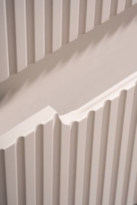 Ensemble meuble suspendu sous vasque 60 cm et cargo 30 cm NOVA cachemire avec plan chêne