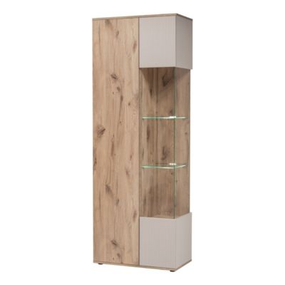 Ensemble Meuble TV Rainuré "Catalina" 320cm Naturel