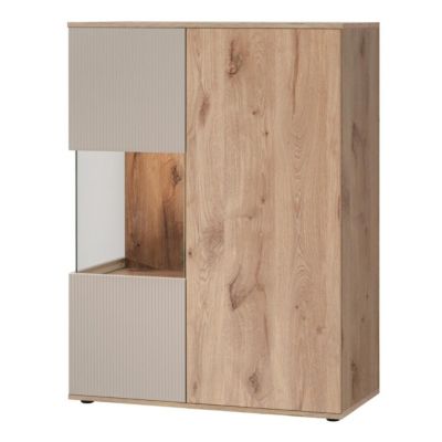 Ensemble Meuble TV Rainuré "Catalina" 320cm Naturel