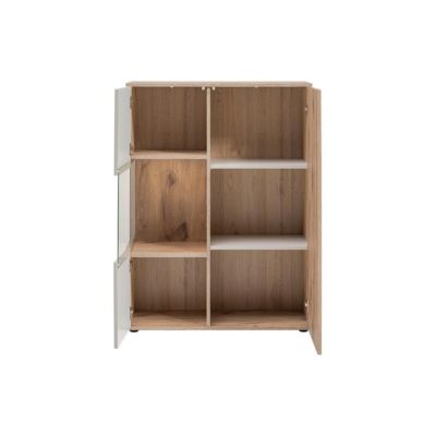 Ensemble Meuble TV Rainuré "Catalina" 320cm Naturel