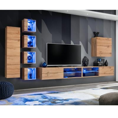 Ensemble Meuble TV "Switch XXVI" 320cm Naturel