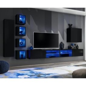 Ensemble Meuble TV "Switch XXVI" 320cm Noir