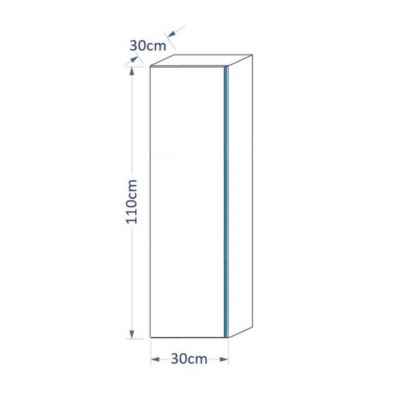 Ensemble meubles de salle de bain noir, collection BIRD. Colonne, meuble sous vasque, vasque 60cm