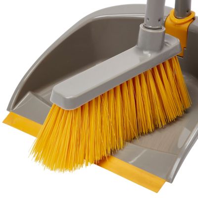Ensemble Balai Vertical Et Pelle Casabella Quick 'n' Easy – Gris/orange, Comme Neuf