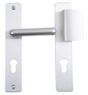 Ensemble Poignees De Porte Paliere Bezault Argent Castorama