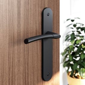 1pcs Poignée de porte intérieure Serrure de porte de chambre Américaine Noir  Salle de bain Poignée de porte en bois massif