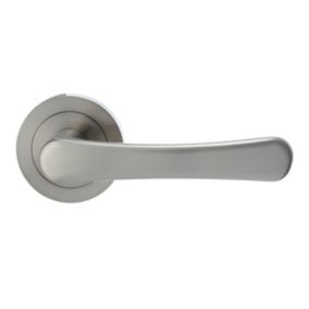 Ensemble poignées de porte rosace Colours Caspe chrome