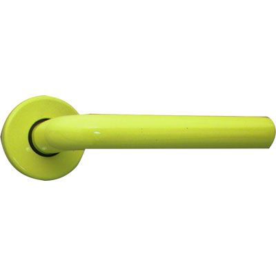 Ensemble poignées de porte sur rosace Colours Fanta vert limé