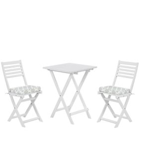 Ensemble pour bistro avec coussin Bois Vert menthe FIJI