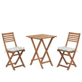 Ensemble pour bistro avec coussin Bois Vert menthe FIJI