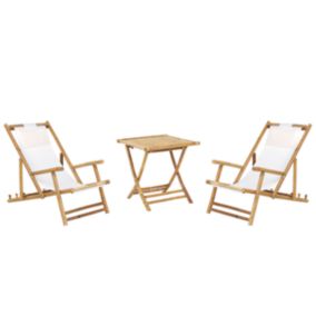 Ensemble pour bistro Bois Beige clair ATRANI/MOLISE