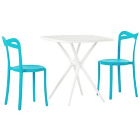 Ensemble pour bistro Matière synthétique Turquoise SERSALE/CAMOGLI