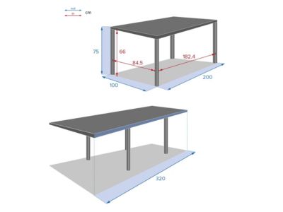 Ensemble repas table extensible rectangulaire en verre Piazza + 12 fauteuils Piazza - Hesperide