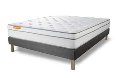 Ensemble Ressorts ensachés et mémoire de forme de confort Equilibré avec sommier tapissier