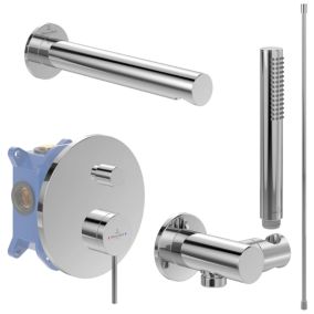 Ensemble robinet bain encastré VILLEROY ET BOCH Loop & Friends chrome