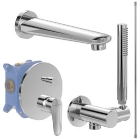 Ensemble robinet bain encastré VILLEROY ET BOCH O novo Start chrome