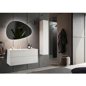 Ensemble salle de bain START blanc brillant, 101 x 53 x 47 cm