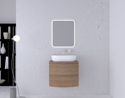 Tablette étagère salle de bain en teck L70cm