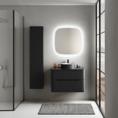 Meuble de rangement WC avec cadre en acier, pour machine à laver, Toilettes  ou salle