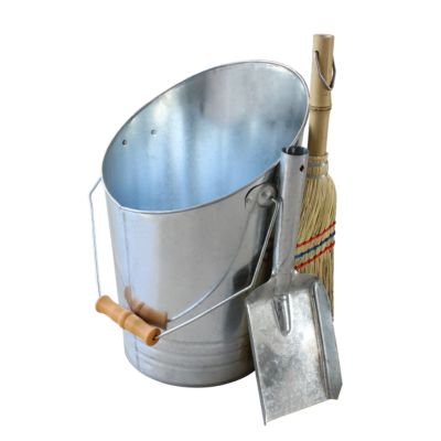 Manche Acier Galvanisé KOTARBAU Balayette Et Pelle à Main - Set De Balayage Métal Et Bois Pour Intérieur/Extérieur Balai Main Atelier Garage