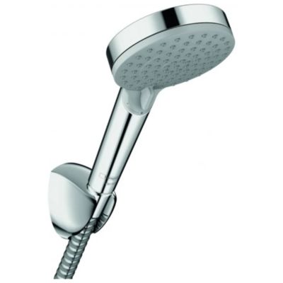 Ensemble support mural et douchette 100 Vario avec flexible de douche 160 cm chromé Hansgrohe Vernis Blend