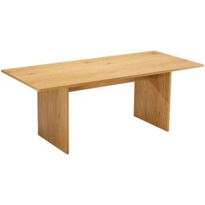 Ensemble table 180cm et 2 bancs style scandinave ALMA - HAPPY GARDEN