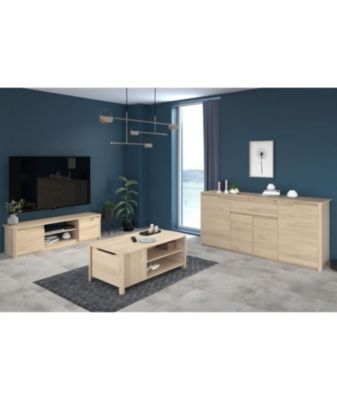 Ensemble Table basse avec coffre, Meuble Tv et Buffet - BETTY - Panneau ...