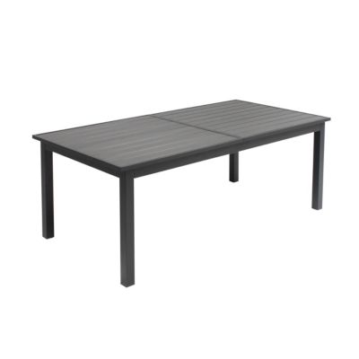 Ensemble table de jardin extensible et 10 assises aluminium  Oviala